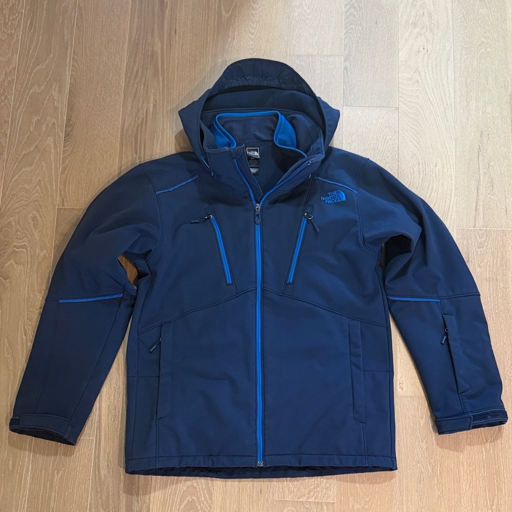 Men's Blue The North Face Hooded Triclimate Jacket - size M